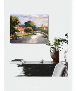 John Beard Collection French Village With Canal Art -John Beard Collection Shop unnamed file 2038