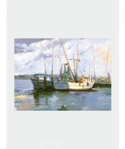 John Beard Collection Mayport Shrimp Boats Art