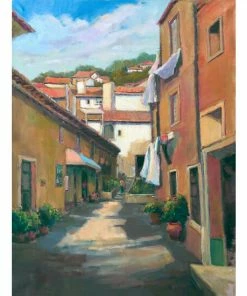 John Beard Collection Morning Light On Portuguese Alley Art