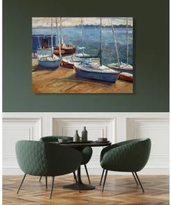 John Beard Collection Boats Of Borge Art Blue -John Beard Collection Shop unnamed file 2342