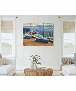 John Beard Collection Boats Of Borge Art Blue -John Beard Collection Shop unnamed file 2343