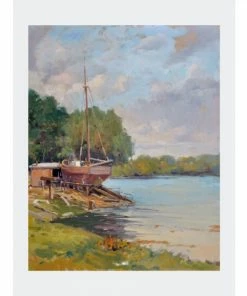 John Beard Collection Boat Launch Art