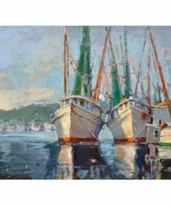 John Beard Collection Two Shrimp Boats Art