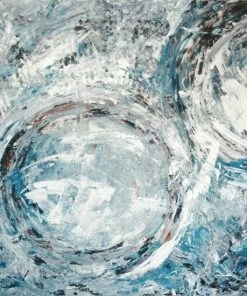 John Beard Collection Aqua Azul II Art White